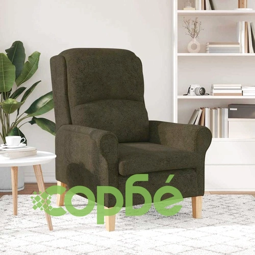 Фотьойл с подлакътници военнозелен 76x94x102 см изкуствена кожа ➤ топ цена ➤ sorbe.bg