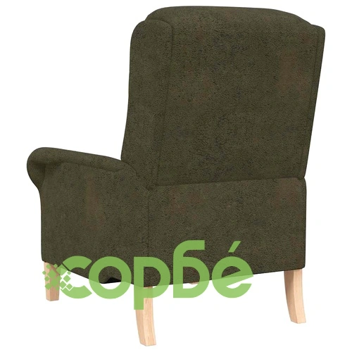 Фотьойл с подлакътници военнозелен 76x94x102 см изкуствена кожа ➤ топ цена ➤ sorbe.bg