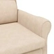 Ергономичен фотьойл Крем 76x94x102 см от микрофибър