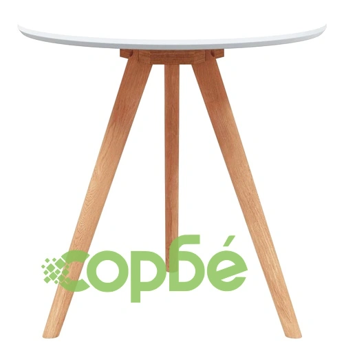 Комплект масички за кафе от орехово дърво и MDF 50x50x46 см - 3 броя ➤ топ цена ➤ sorbe.bg