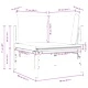 Ъглов диван за открито с възглавници от стомана антрацит 80x80x71 см