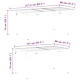 Разтеглива градинска маса от стомана Антрацит 180x80x76 см