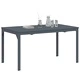 Разтеглива градинска маса от стомана Антрацит 180x80x76 см