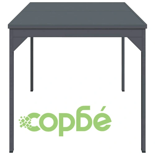 Разтеглива градинска маса от стомана Антрацит 180x80x76 см ➤ топ цена ➤ sorbe.bg