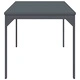 Разтеглива градинска маса от стомана Антрацит 180x80x76 см