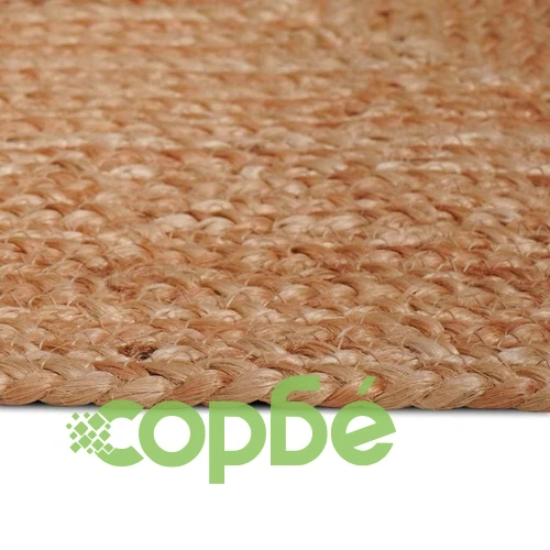 Килим от Естествена Юта в Бежов Цвят, 240 x 340 см, Ръчно Изработен ➤ топ цена ➤ sorbe.bg