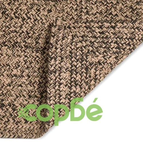 Килим от юта, правоъгълен, естествено и черно, 80 x 400 см ➤ топ цена ➤ sorbe.bg