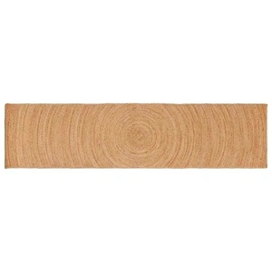 Килим за помещение от юта, кафяв, 80 x 400 см