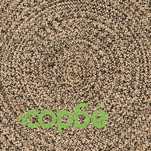 Килим за площ, естествено и черно, 240 x 240 см, юта ➤ топ цена ➤ sorbe.bg