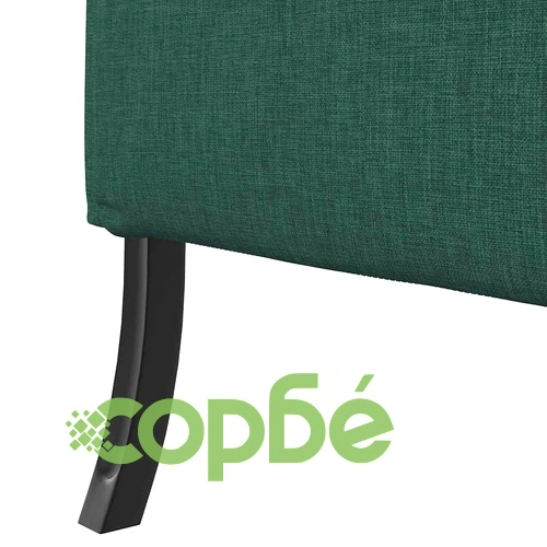 Диван с висока облегалка тъмнозелен 109x56x121 см текстил ➤ топ цена ➤ sorbe.bg