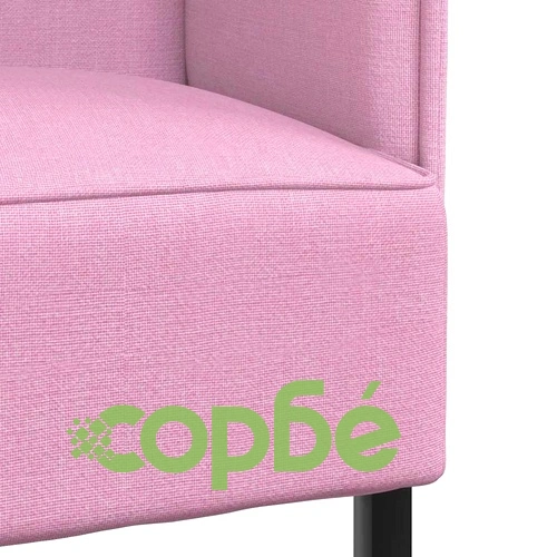 Диван с висока облегалка 109x56x121 см, текстил, розов ➤ топ цена ➤ sorbe.bg