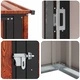 Градинска метална барака Кафяво 140,5 x 74 x 200 см