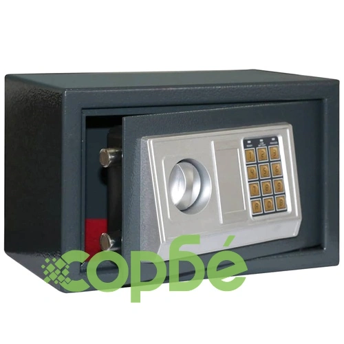 Цифров електронен сейф от стомана 31x20x20 см - тъмносив ➤ топ цена ➤ sorbe.bg