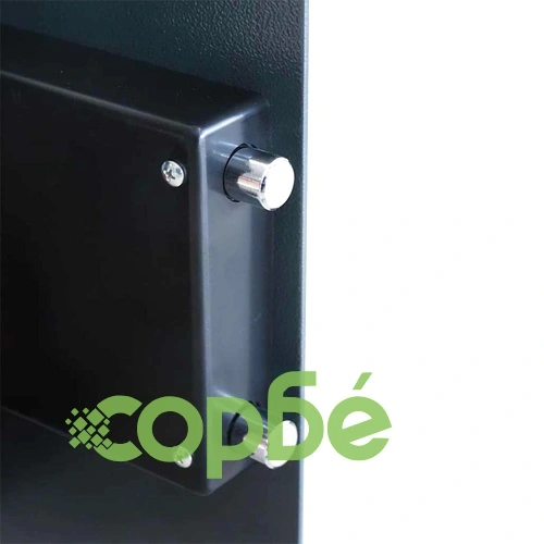 Цифров електронен сейф с рафт Тъмносив 35x31x50 см Стомана ➤ топ цена ➤ sorbe.bg