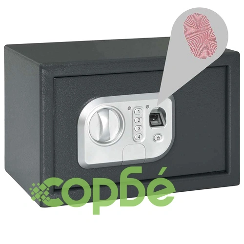 Цифров сейф с биометрично заключване 31x20x20 см стомана тъмно сив ➤ топ цена ➤ sorbe.bg