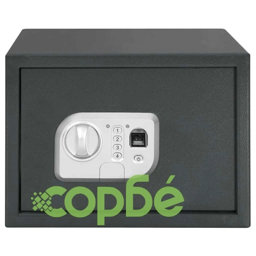 Цифров сейф с биометрично заключване 35x25x25 см стомана тъмно сив ➤ топ цена ➤ sorbe.bg