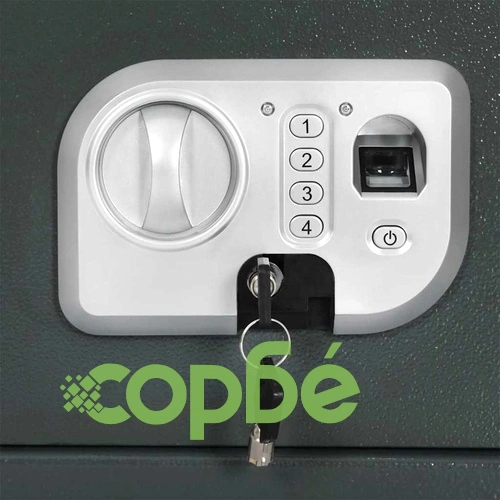 Цифров сейф с биометрично заключване 35x25x25 см стомана тъмно сив ➤ топ цена ➤ sorbe.bg