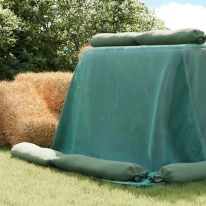 Покривало за силоз, Зелено, 12 x 5 м, HDPE