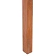 Трапезен стол GENDT 2 бр., Кубу ратан, масивно махагоново дърво, 45 x 54 x 93 см