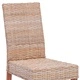 Трапезен стол GENDT, 2 бр., ратан Кубу и масивно махагоново дърво, 45 x 54 x 93 см