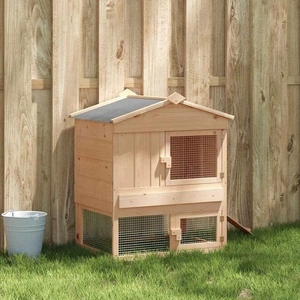 Кокошарник от борова дървесина 75x59x60 см кафяв