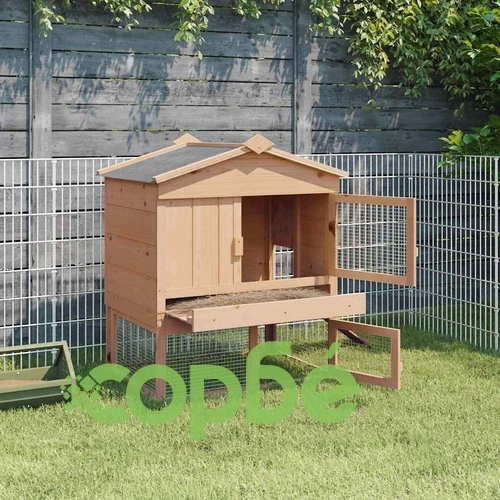 Кокошарник от борова дървесина 75x59x60 см кафяв ➤ топ цена ➤ sorbe.bg