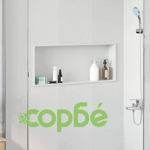 Ниша за душ от неръждаема стомана 304, Бяла, 75 x 30 x 9.5 см ➤ топ цена ➤ sorbe.bg