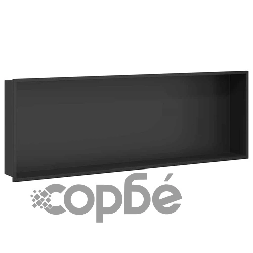 Черна душ ниша от неръждаема стомана 304, 90 x 30 x 9.5 см ➤ топ цена ➤ sorbe.bg