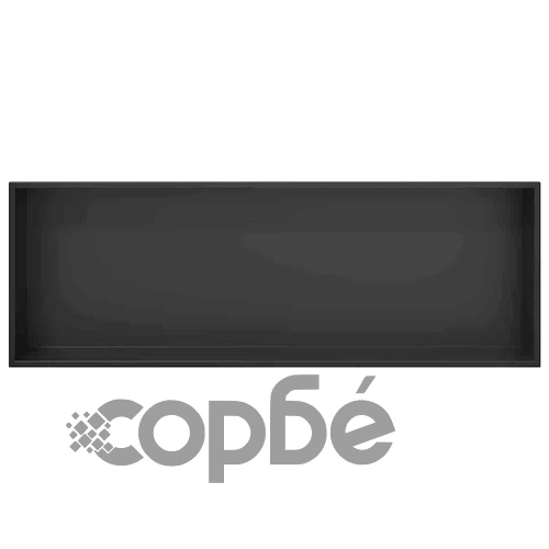 Черна душ ниша от неръждаема стомана 304, 90 x 30 x 9.5 см ➤ топ цена ➤ sorbe.bg