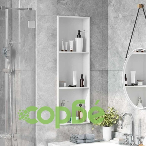 Ниша за душ от неръждаема стомана 304, бяла, матова, 90 x 30 x 9.5 см ➤ топ цена ➤ sorbe.bg