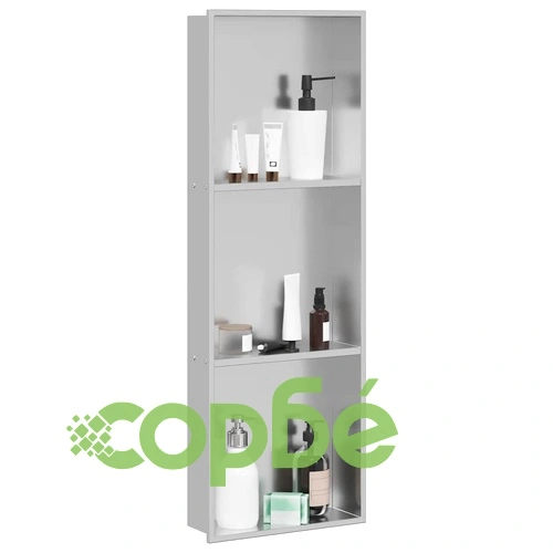 Ниша за душ от неръждаема стомана 304, сребриста, 90 x 30 x 9.5 см ➤ топ цена ➤ sorbe.bg