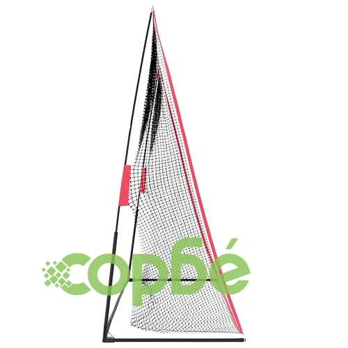 Мрежа за голф тренировки 309x93x216 см полиестер черна с червено ➤ топ цена ➤ sorbe.bg