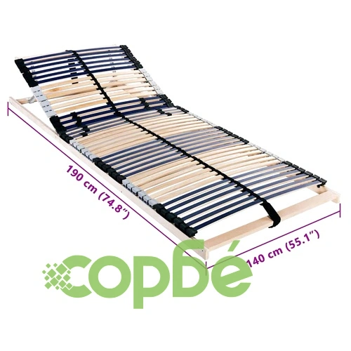 Ламелна подматрачна рамка от букова дървесина 140x190 см, кафява ➤ топ цена ➤ sorbe.bg