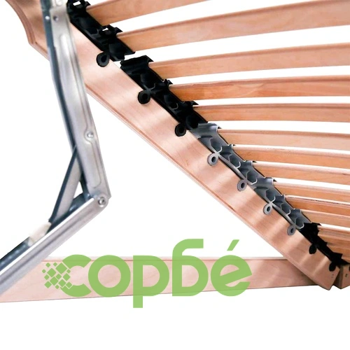 Ламелна подматрачна рамка от букова дървесина 90x190 см, кафява ➤ топ цена ➤ sorbe.bg