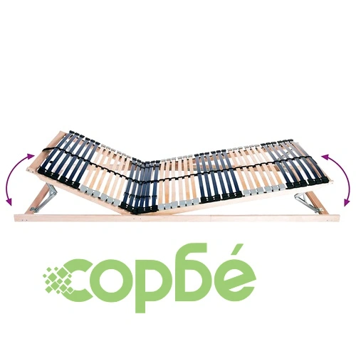 Ламелна подматрачна рамка от букова дървесина 90x190 см, кафява ➤ топ цена ➤ sorbe.bg