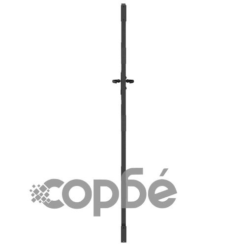 Градинска врата от стомана 100x175 см с дървесен дизайн - черна ➤ топ цена ➤ sorbe.bg