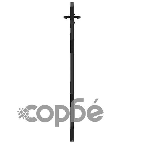 Градинска врата от стомана с прахово покритие - черна 105x125 см ➤ топ цена ➤ sorbe.bg