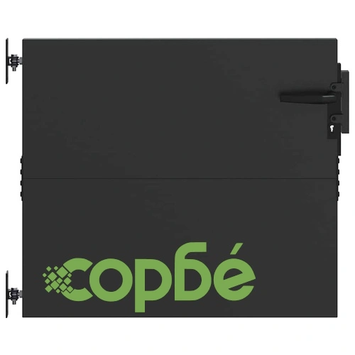 Градинска врата от стомана с прахово покритие 105x100 см черна ➤ топ цена ➤ sorbe.bg