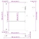 Градинска врата от стомана 100x125 см с прахово покритие - черна
