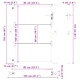 Градинска врата 100x150 см от прахово боядисана стомана с ключалка - черна