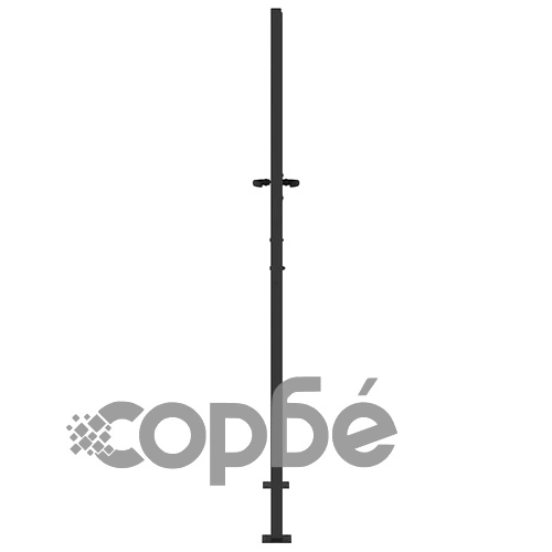 Градинска врата от стомана 100x200 см с прахово покритие - черна ➤ топ цена ➤ sorbe.bg