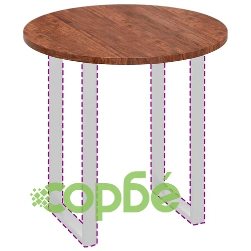 Плот за маса от масивен дъб тъмнокафяв  80 x 2.5 cm ➤ топ цена ➤ sorbe.bg