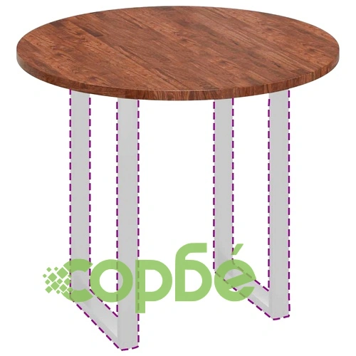 Плот за маса от масивен дъб тъмнокафяв  90 x 2.5 cm ➤ топ цена ➤ sorbe.bg