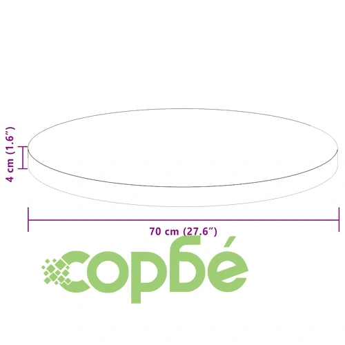 Плот за маса от масивен дъб светлокафяв  70 x 4 cm ➤ топ цена ➤ sorbe.bg