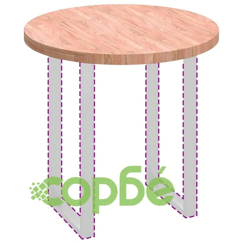 Плот за маса от масивен дъб светлокафяв  80 x 4 cm ➤ топ цена ➤ sorbe.bg