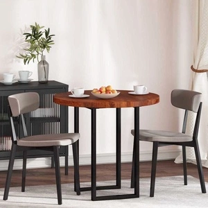 Плот за маса от масивен дъб тъмнокафяв  80 x 4 cm