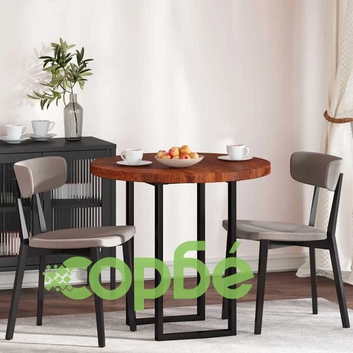 Плот за маса от масивен дъб тъмнокафяв  80 x 4 cm ➤ топ цена ➤ sorbe.bg