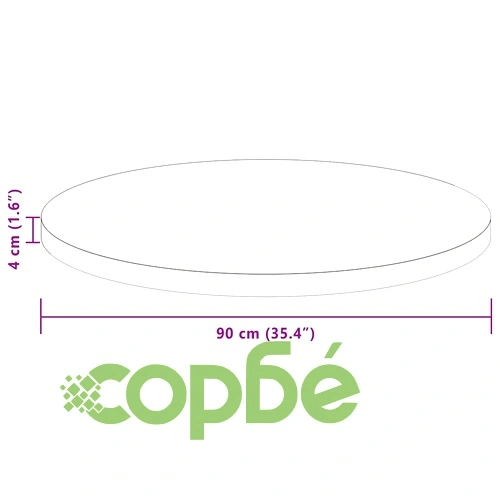 Плот за маса от масивен дъб тъмнокафяв  90 x 4 cm ➤ топ цена ➤ sorbe.bg