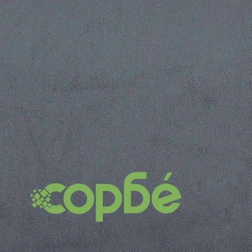 Ъглова рамка за легло с табла Тъмносиво 100 x 200 см Кадифе ➤ топ цена ➤ sorbe.bg