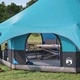 Семейна палатка за 10 души - 185T полиестер с PU покритие, 455x455x286 см